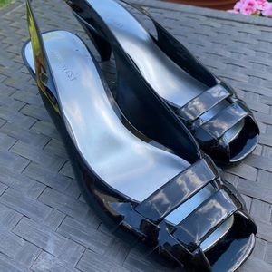 Nine West open toe sling backs size 9M
